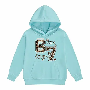 Дівчачий худі з леопардовим принтом - Фото 1