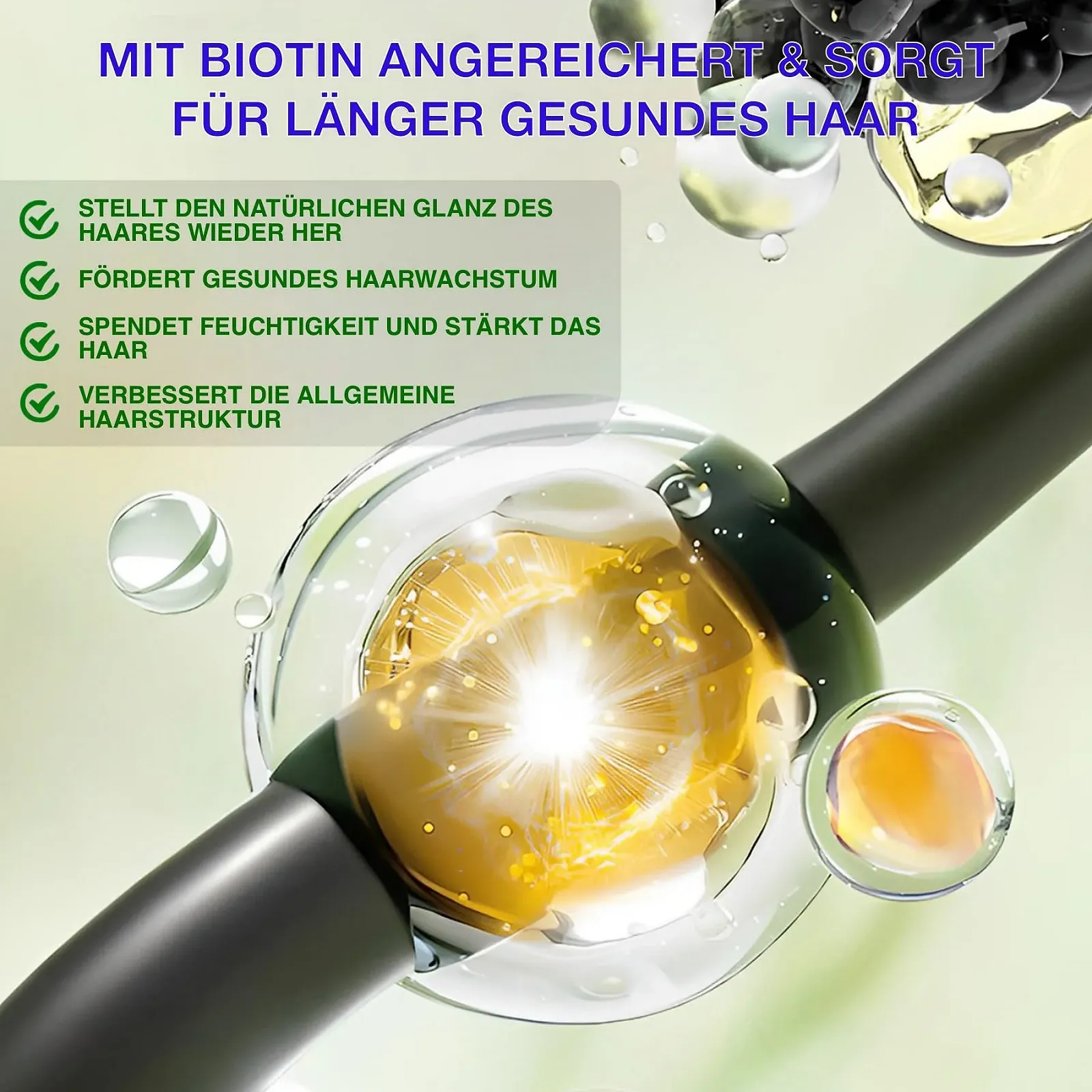 Набір для росту волосся 3-в-1 P-Beauty Кондиціонер, Шампунь, Олія Для всіх типів волосся, фото №8