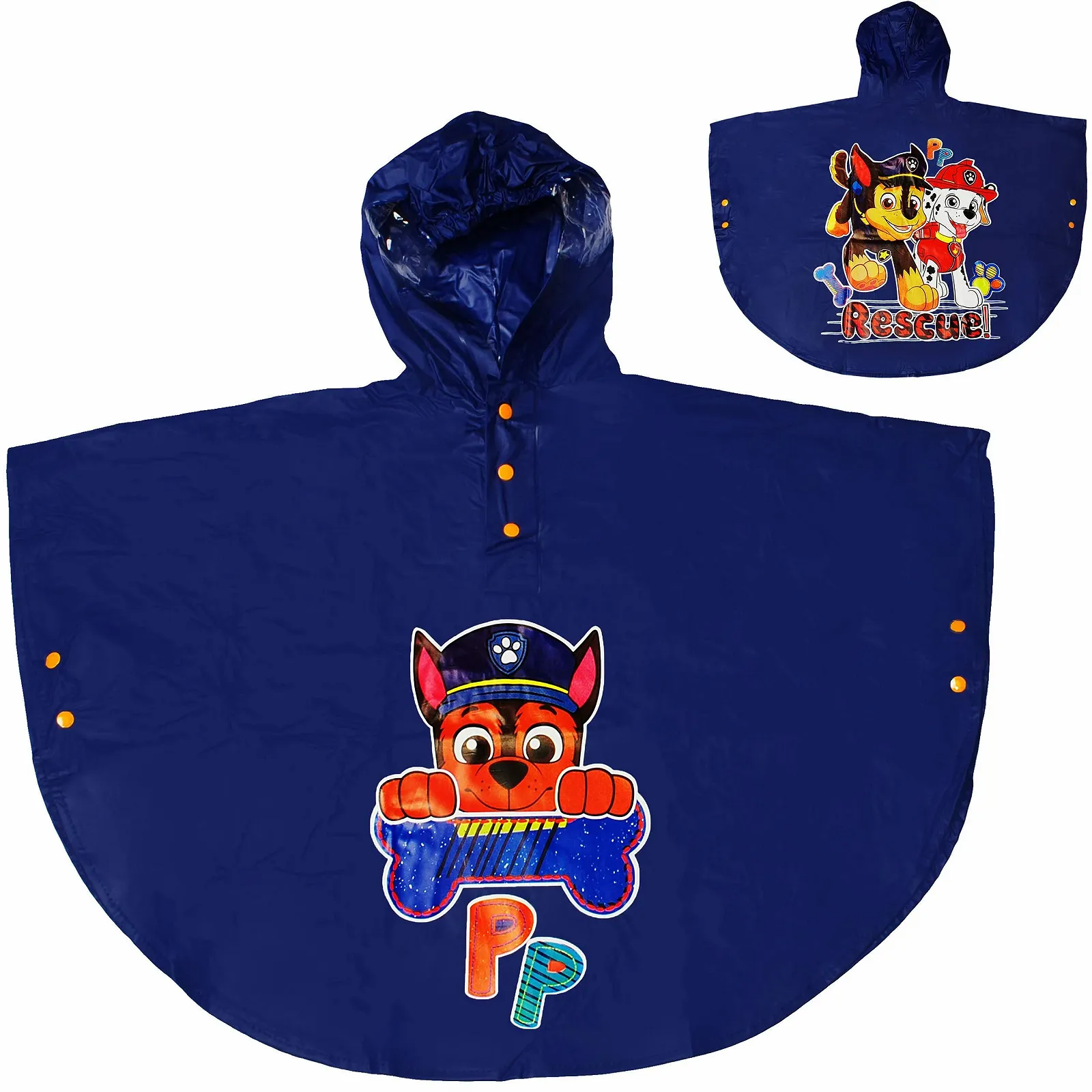 Детский дождевой пончо Paw Patrol Dogs Размер 128-146 Синий/Оранжевый, фото №4 Детский дождевой пончо Paw Patrol Dogs Размер 128-146 Синий/Оранжевый, фото №4