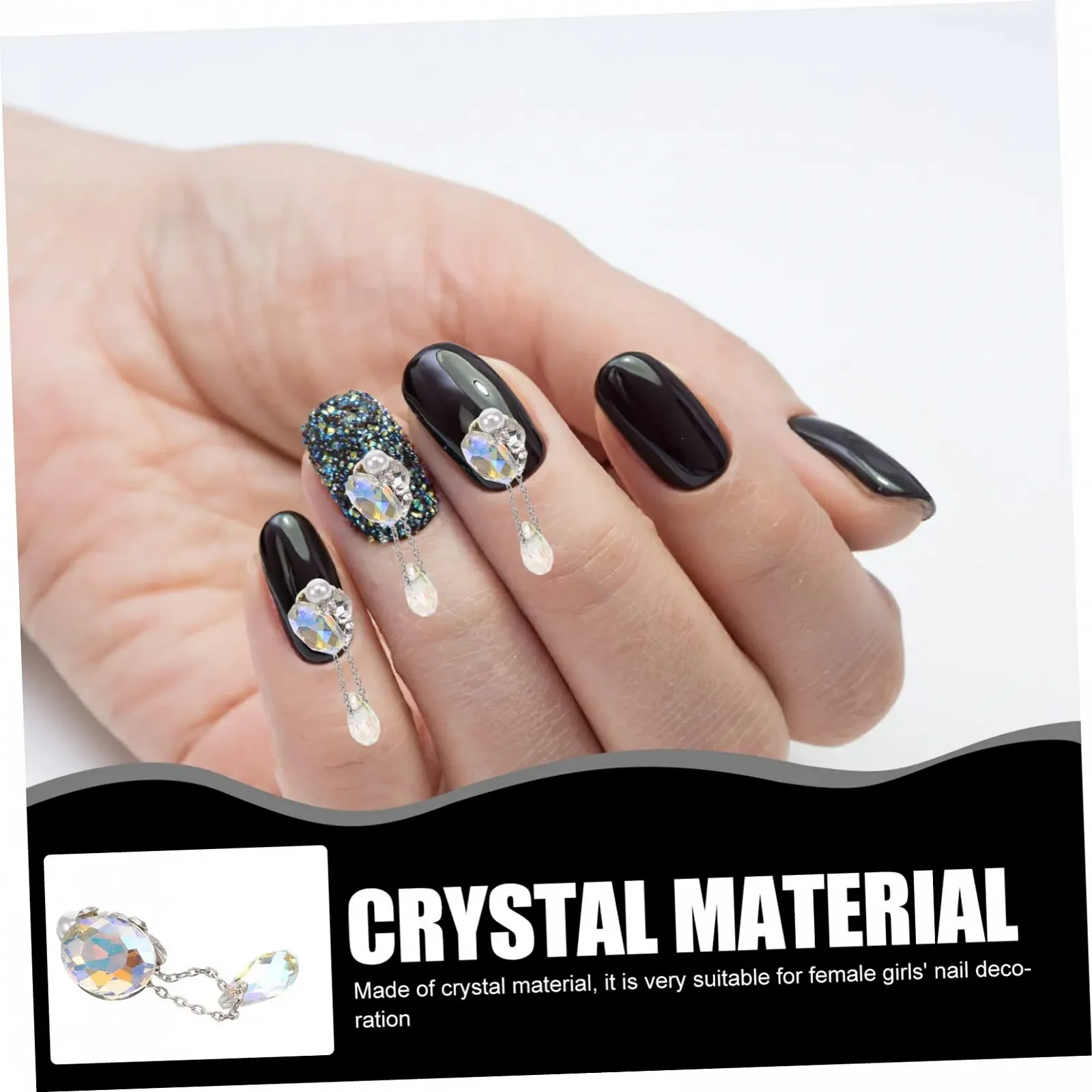 Стрази для нігтів прикраси для манікюру, аксесуари для творчого дизайну нігтів, високоякісні, фото №8
