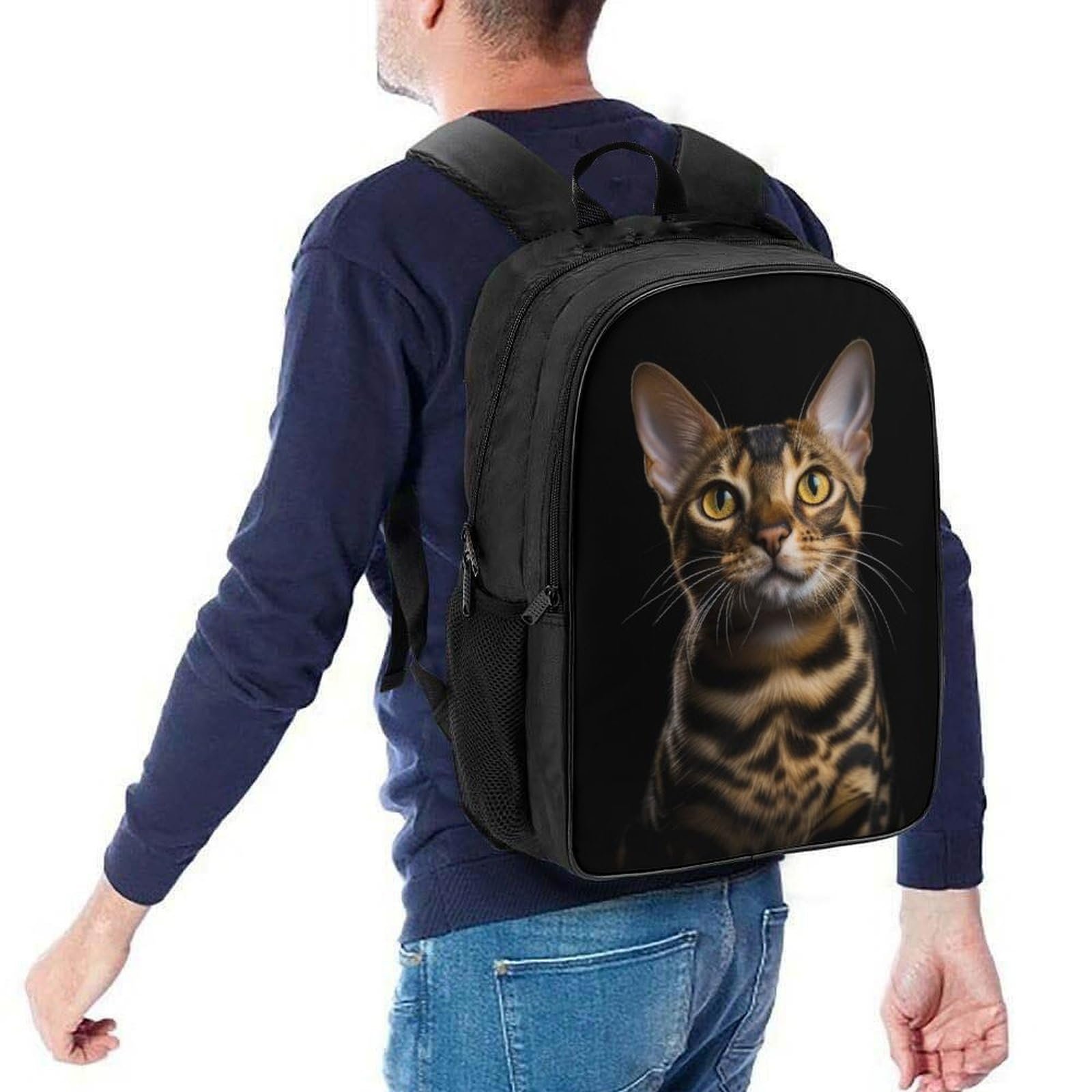 Рюкзак Школьный MXRMXR Cat для девочек подростков, для начальной школы, детский, повседневный, 40 x 28 x 16 см, Style-2, фото №5