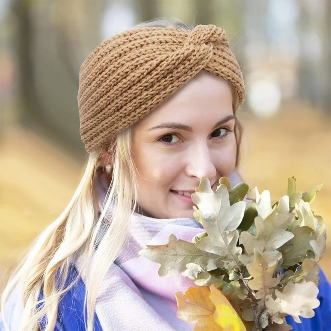 Пов'язка на голову Вузол Зимова В'язана, фото №6 Пов'язка на голову Вузол Зимова В'язана, фото №6