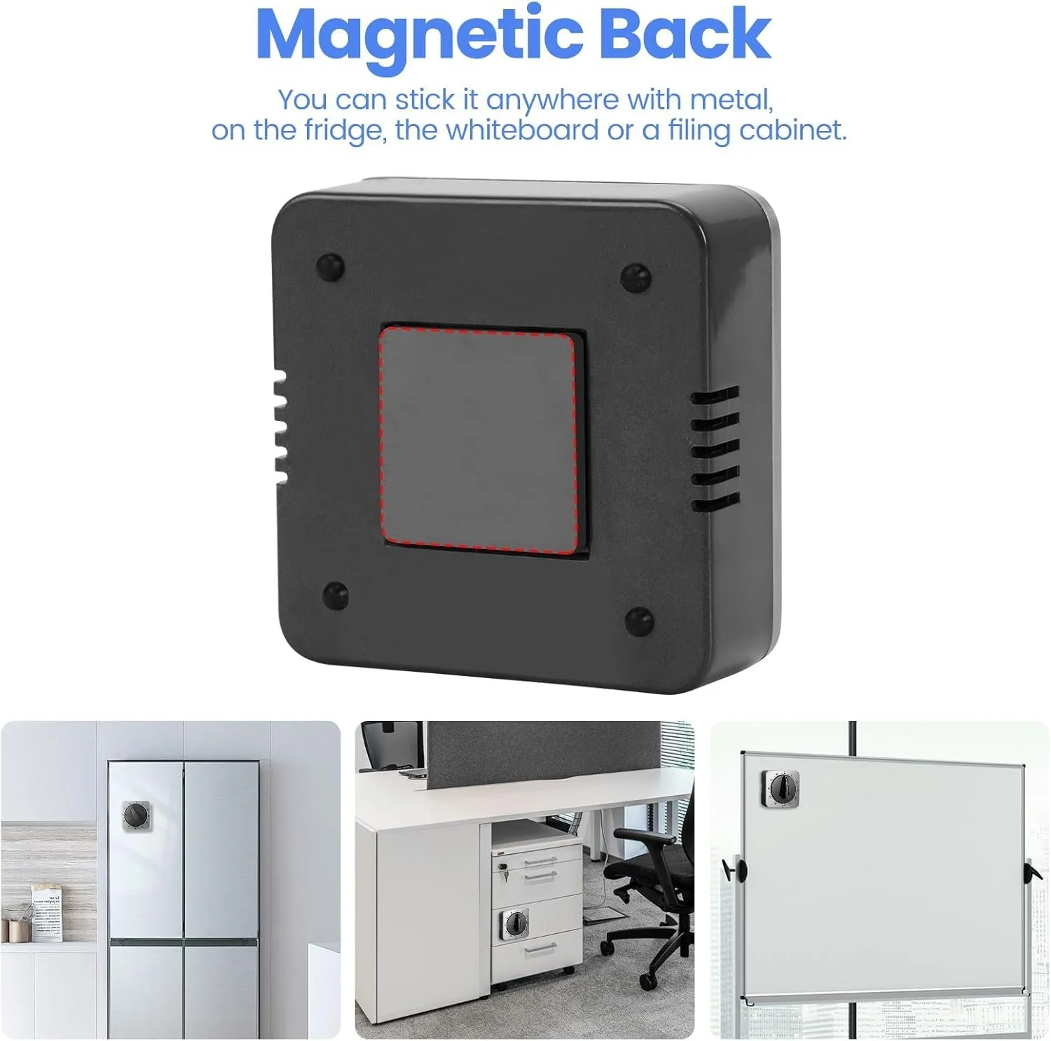 Таймер кухонный Mechanical Stainless Steel Magnetic Back Countdown Reminder, фото №3