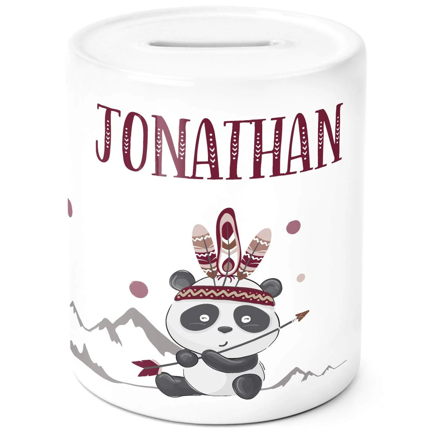 Скарбничка Panda Bear Boho Indian Керамічна, фото №1