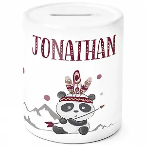 Скарбничка Panda Bear Boho Indian Керамічна - Фото 1