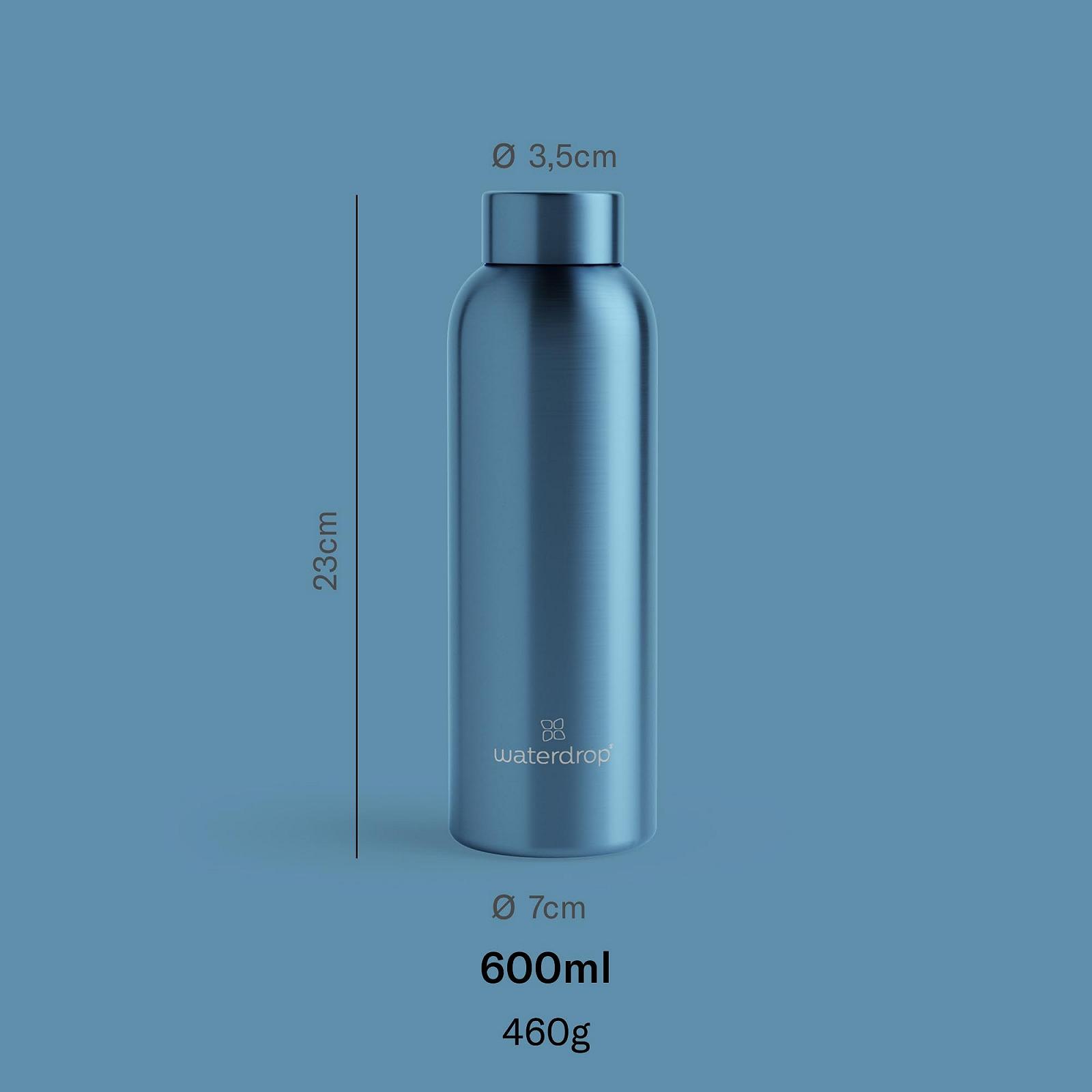 Пляшка-термос waterdrop Steel Bottle 600 ml подвійні стінки нержавіюча сталь, герметична, 24 години холоду, 12 годин тепла, ударостійка, фото №4 Пляшка-термос waterdrop Steel Bottle 600 ml подвійні стінки нержавіюча сталь, герметична, 24 години холоду, 12 годин тепла, ударостійка, фото №4