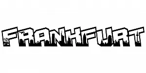 Наклейка для стін Samunshi Frankfurt Lettering Skyline 120 x 17 см Чорна - Фото 1