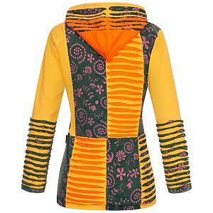 Флисовая куртка с капюшоном Ankerglut Nepalliebe Patchwork для женщин synthetic.ua - Фото 1