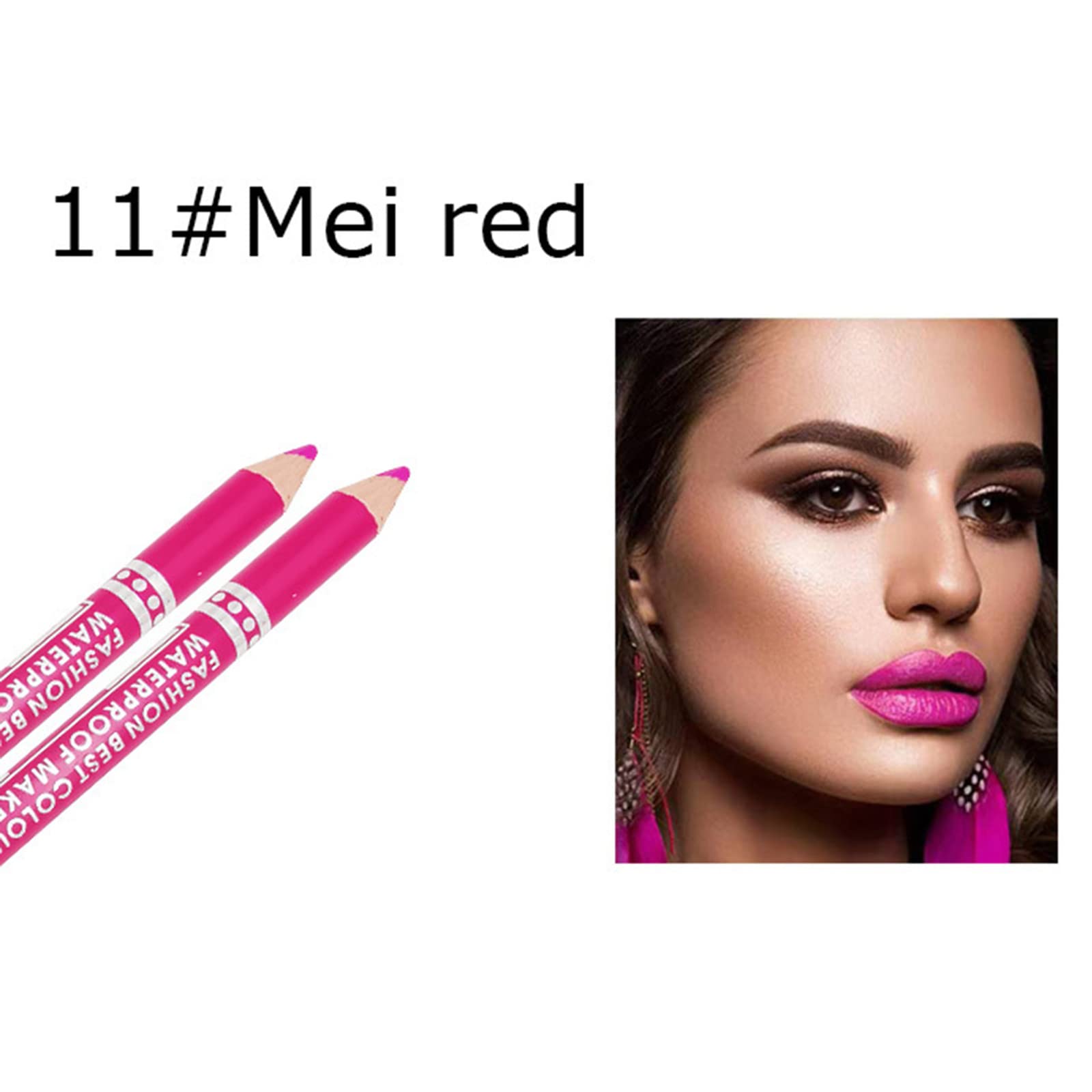 Наборы Für Cosplay 19 цветов водостойкий, потоустойчивый карандаш для глаз, цветной карандаш для губ, карандаш для бровей, многофункциональный карандаш для глаз Организуе (K, Один размер), фото №2