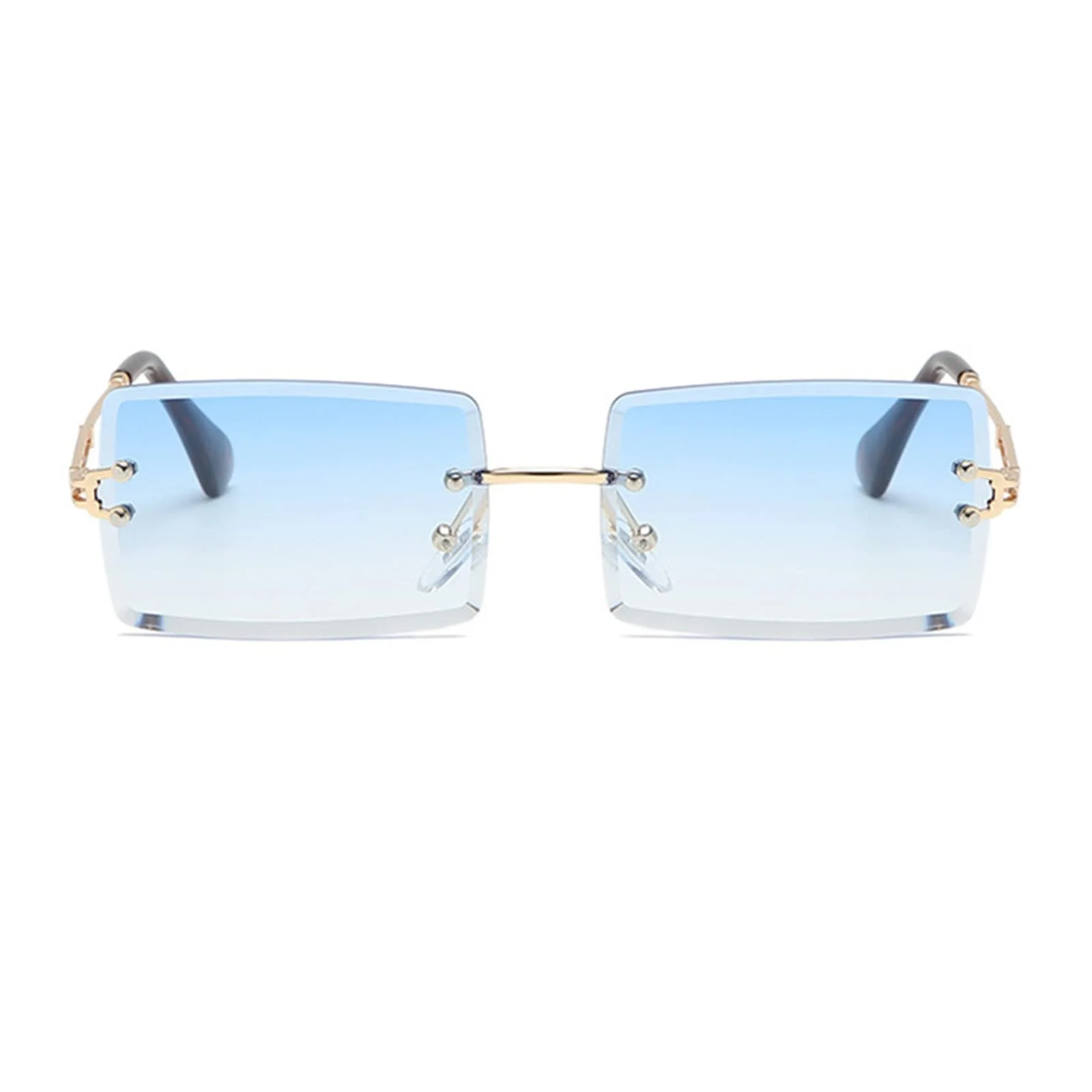 Сонцезахисні окуляри YUELUQU Ретро Без оправи для жінок і чоловіків Модні, фото №2 Сонцезахисні окуляри YUELUQU Ретро Без оправи для жінок і чоловіків Модні, фото №2