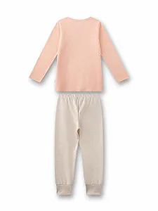 Пижама Sanetta для девочек длинная розовая synthetic.ua - Фото 1