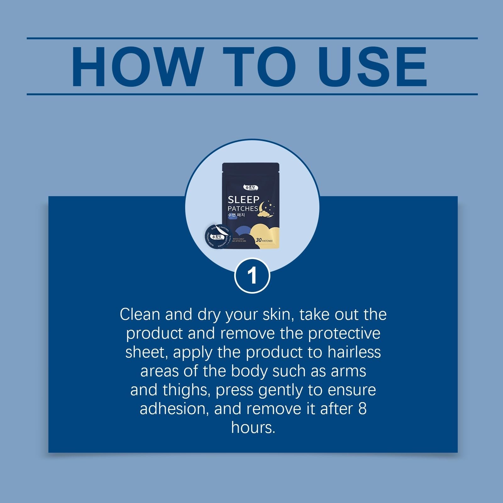 Пластыри для сна All Natural Deep Sleep Patches, 30 шт, фото №5