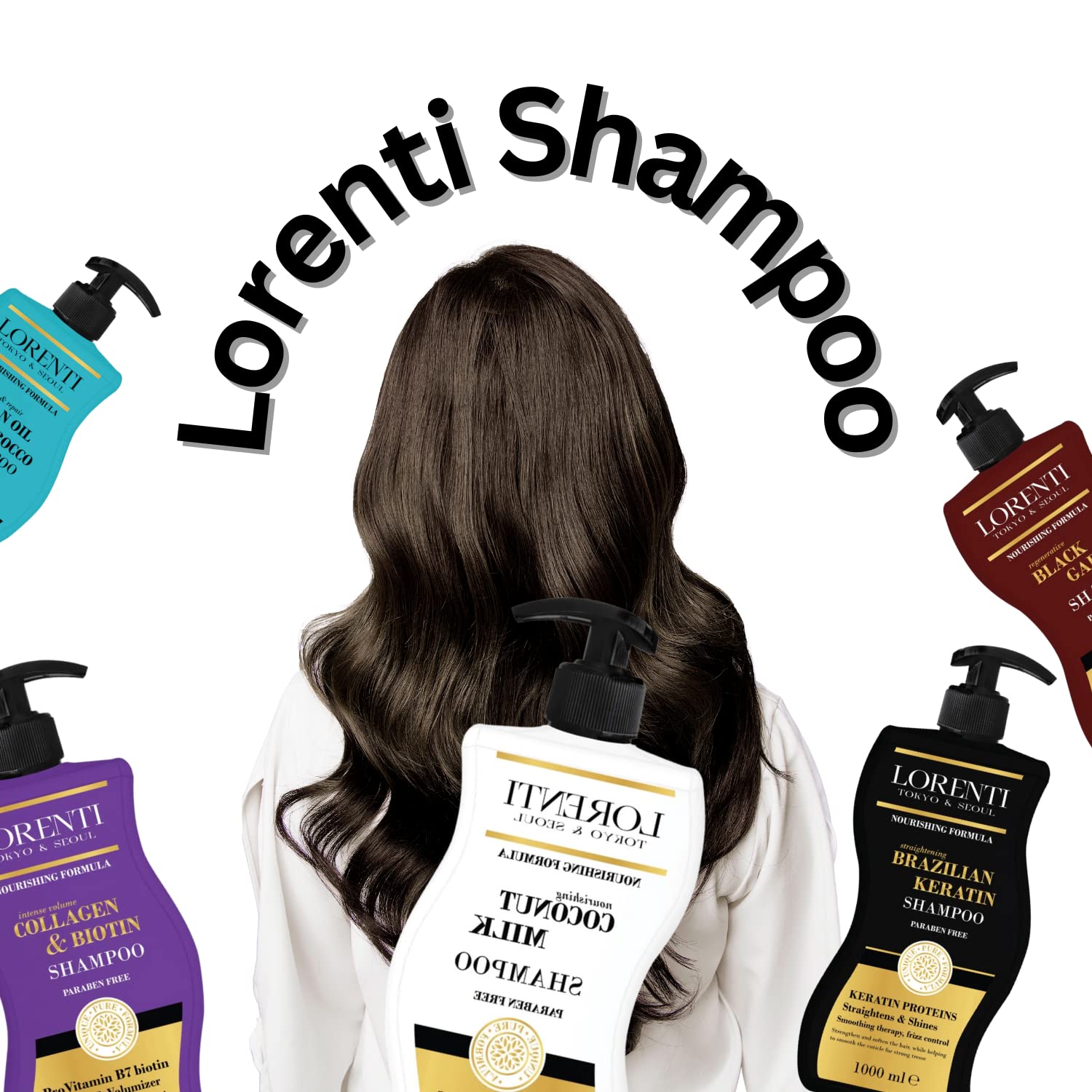 Шампунь Lorenti Hair 1000 мл Коллаген и Биотин, фото №7