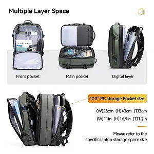 Рюкзак для ноутбука Mark Ryden Expandable 25-40 L 17.3 Inch USB Charging Port YKK Waterproof цена на synthetic.ua - Фото 1 Рюкзак для ноутбука Mark Ryden Expandable 25-40 L 17.3 Inch USB Charging Port YKK Waterproof synthetic.ua - Фото 1