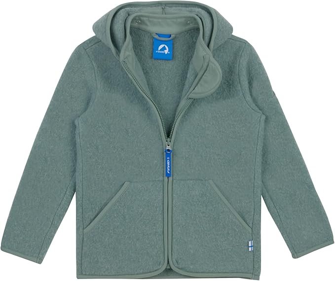 Шерстяная флисовая куртка для детей на молнии Finkid Luonto, фото №2