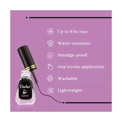 Eyeliner Eyetex Dazller 6.5 мл Matte Finish (упаковка из 2), фото №6