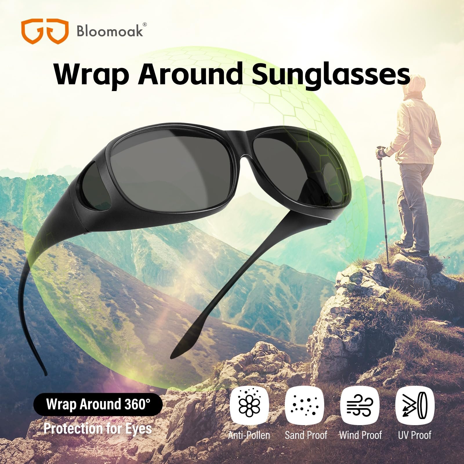 Поляризовані сонцезахисні окуляри Bloomoak, фото №3