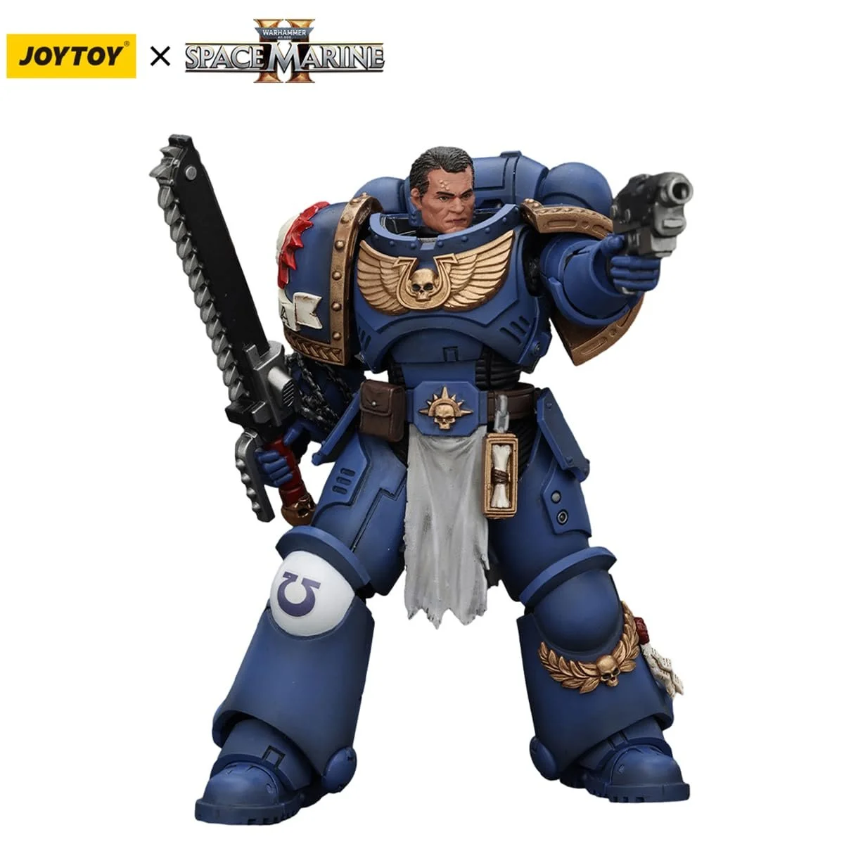 Фігурка Joytoy HiPlay Warhammer 40K Space Marines 2 Lieutenant Titus 1/18, фото №3