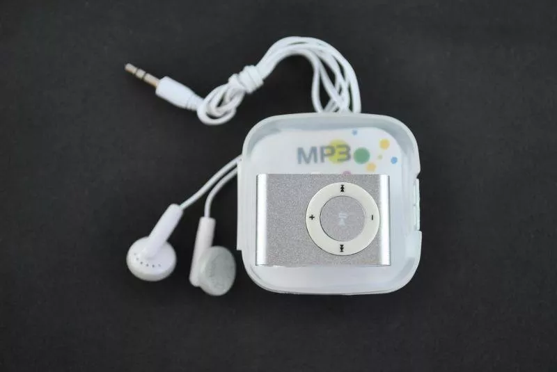 Найдешевший МР3 плеєр Clip Metal срібний, фото №1