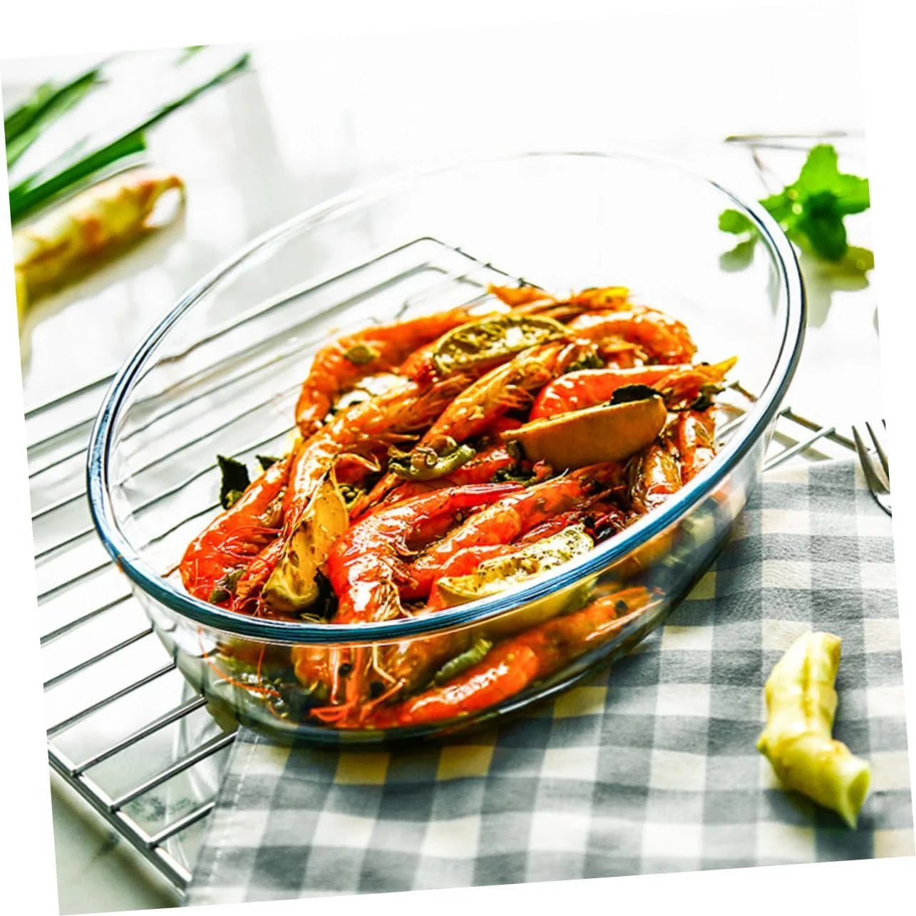 Форма для запекания NOLITOY овальная стеклянная термостойкая Прозрачная, фото №8