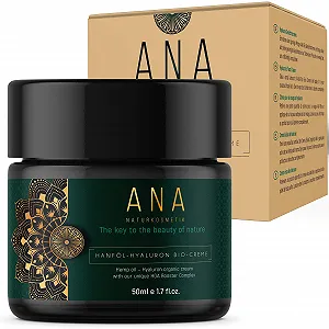 Крем для обличчя ANA Naturkosmetik Organic Hyaluronic Acid антивіковий зволожувальний денний та нічний 50 мл - Фото 1