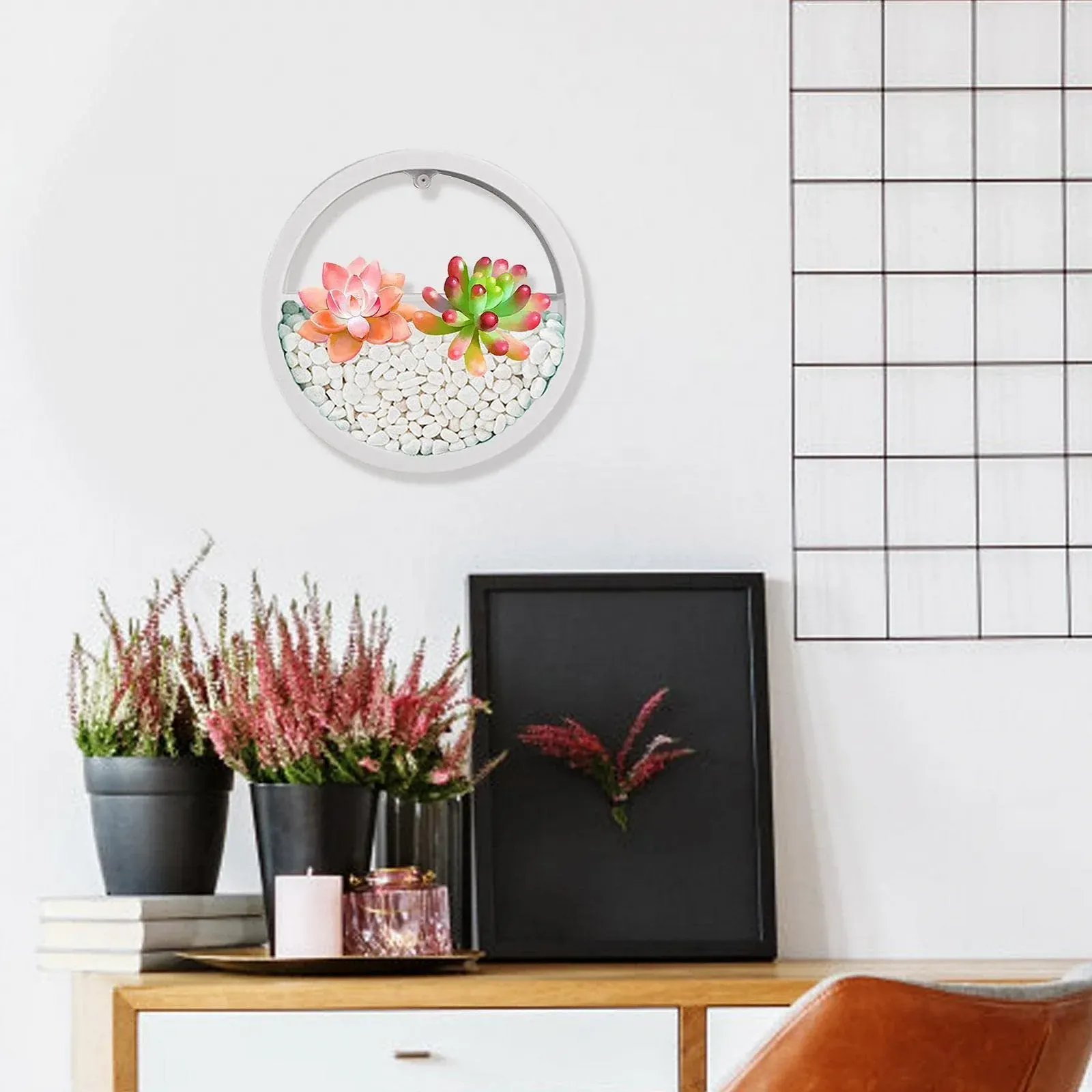 Вазон настінний Round Wall Flower Pot круглий прозорий 1, фото №8