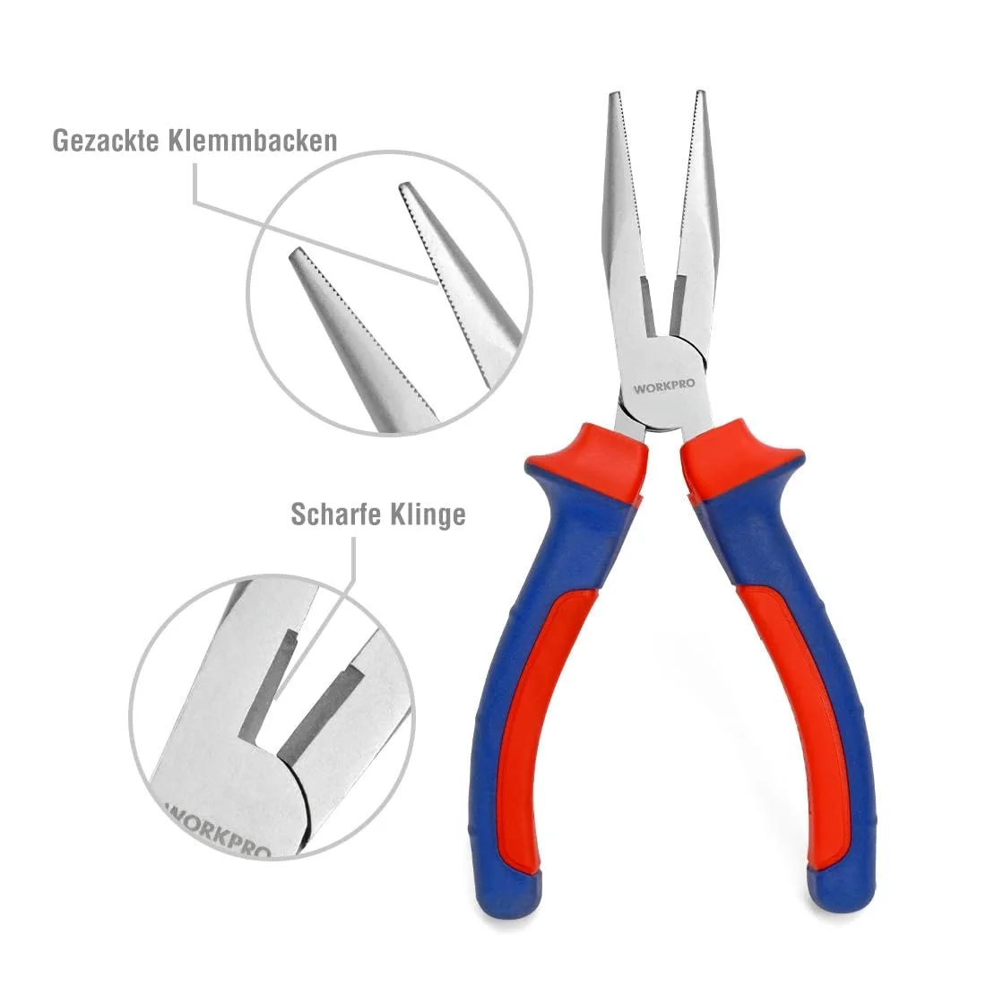 Набор плоскогубцев Workpro Бытовые плоскогубцы Комбинированные плоскогубцы Длинногубцы Боковые кусачки Клещи переставные для водяных насосов 4 шт, фото №3 Набор плоскогубцев Workpro Бытовые плоскогубцы Комбинированные плоскогубцы Длинногубцы Боковые кусачки Клещи переставные для водяных насосов 4 шт, фото №3