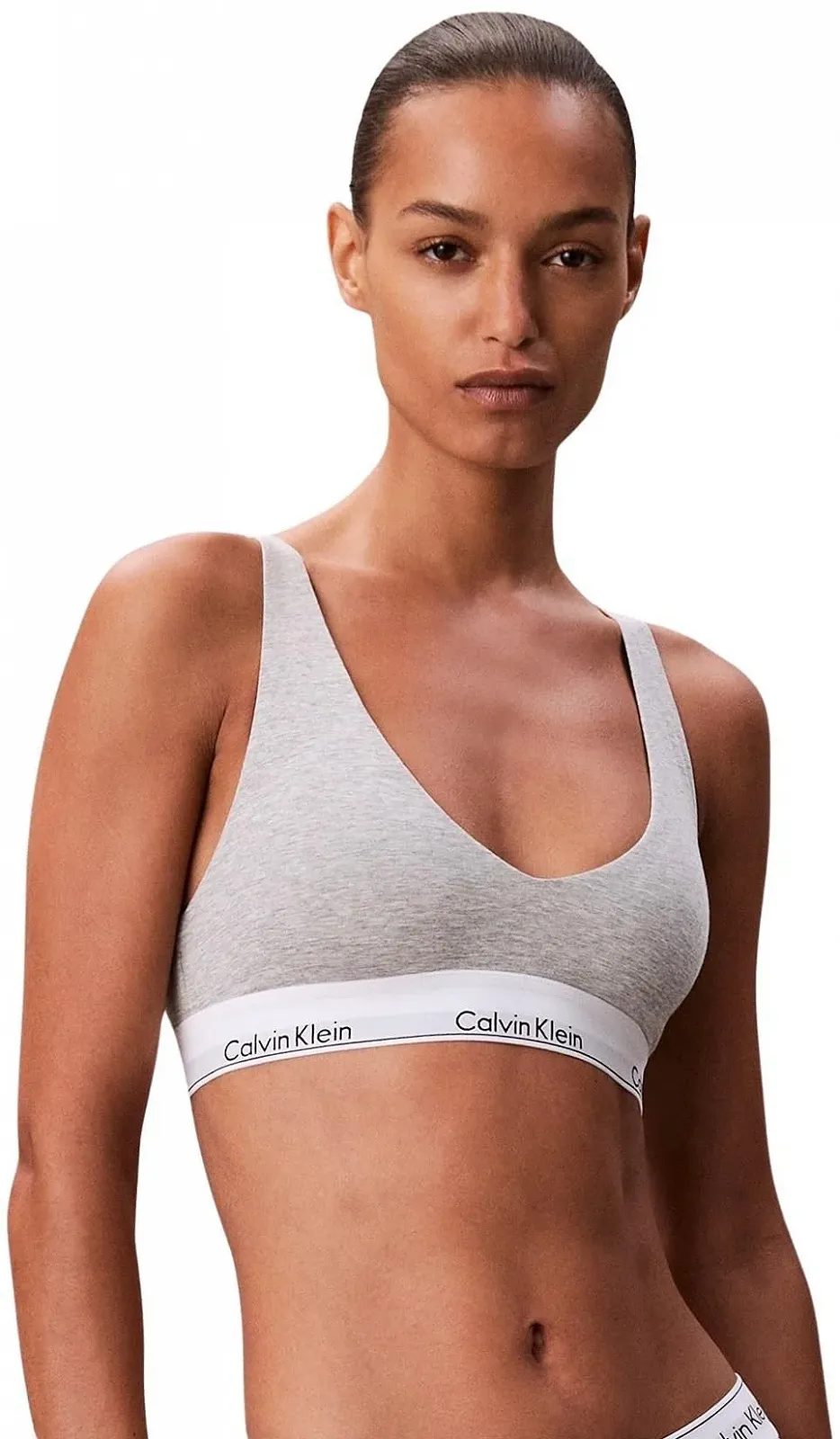 Бюстгальтер-трикутник Calvin Klein Lv00qf8576 без підкладки з глибоким вирізом на спині, фото №1
