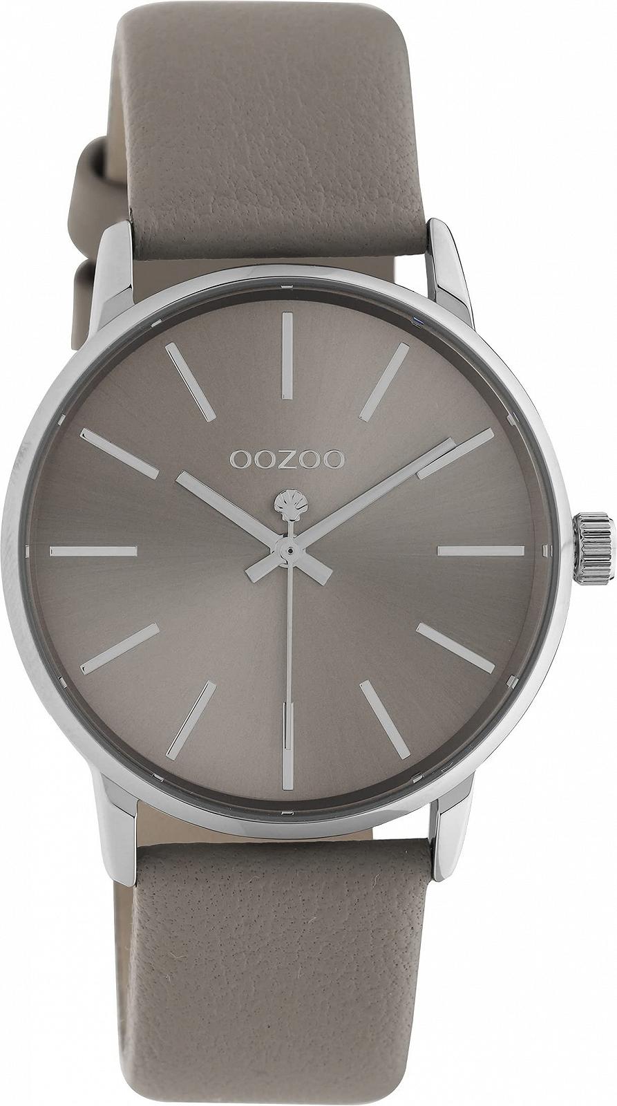 Женские часы Oozoo Timepieces, кожаный ремешок 18 мм, аналоговые, круглые, фото №1