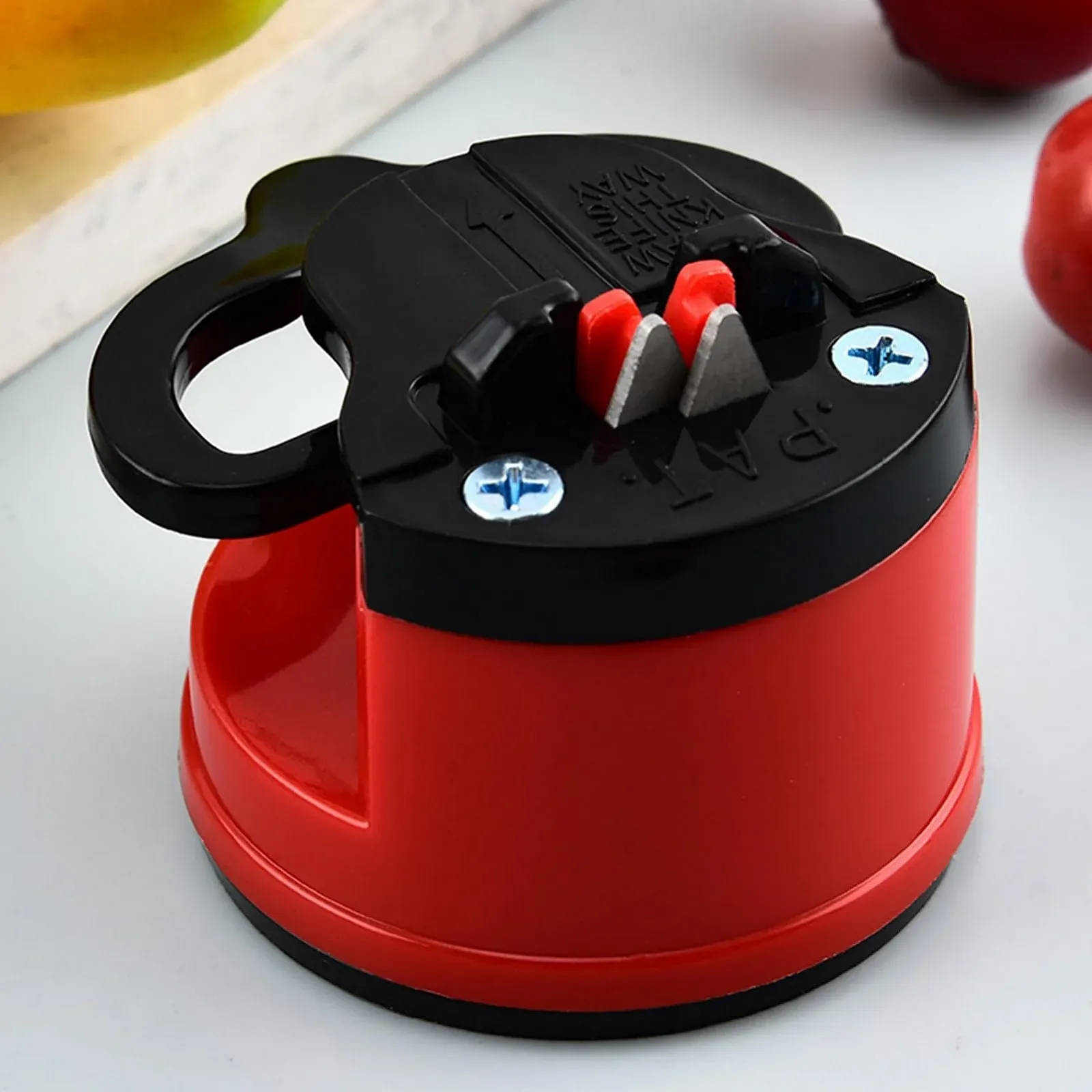 Точилка для ножей и ножниц Camping Sharpener портативная с вакуумной присоской для дома и кемпинга, фото №3
