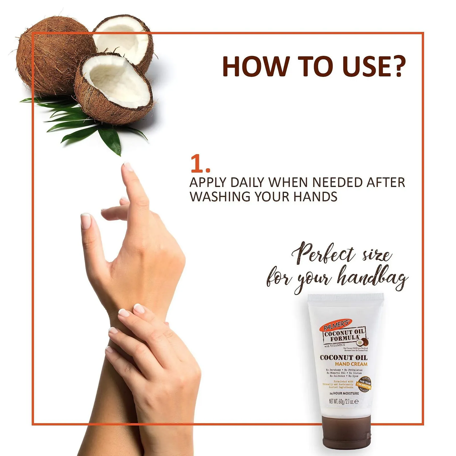 Крем для рук Palmer's Coconut Oil Formula 60 г, фото №5