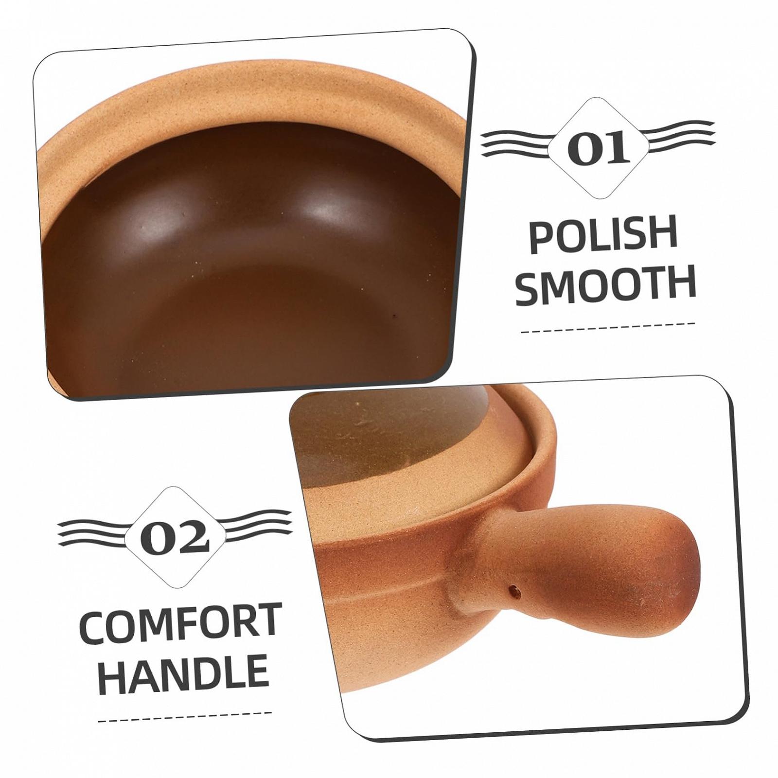 Керамічний горщик Sosoport для приготування рису з кришкою, фото №3