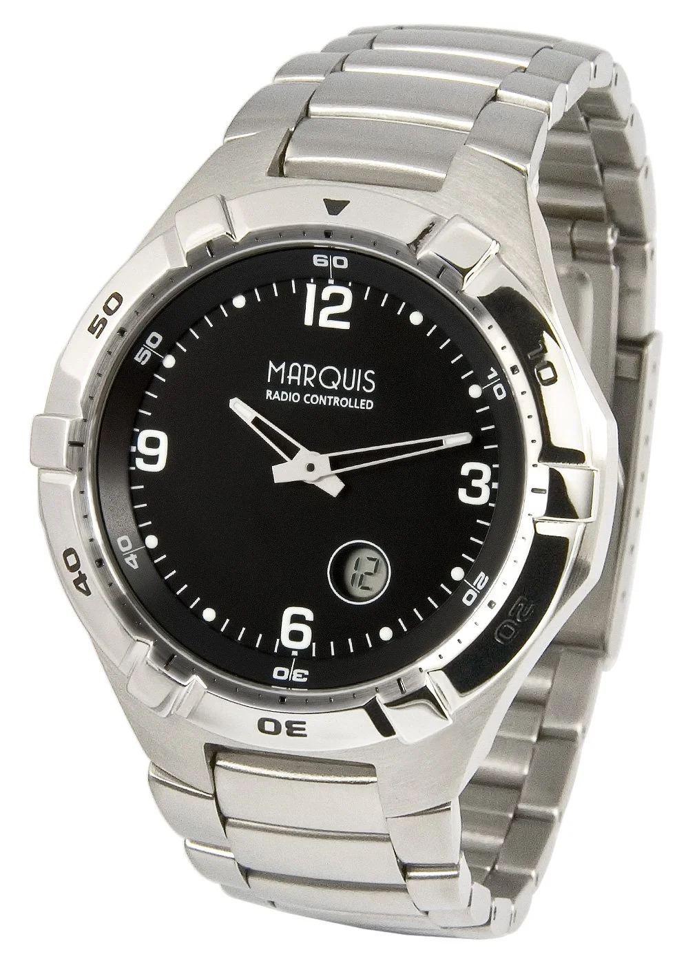 Годинник радіокерований Eurochron Marquis Junghans 964.4701.79, корпус з нержавіючої сталі, браслет, фото №1