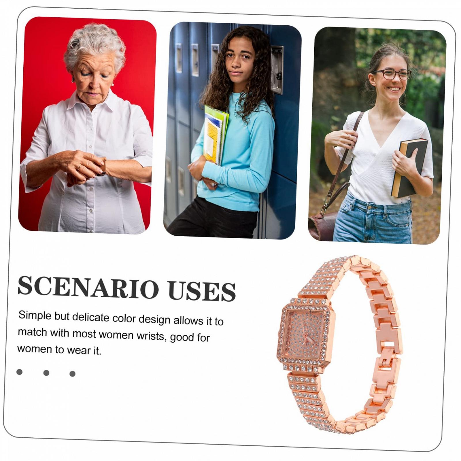 Жіночий годинник LIFKOME Регульований годинник Золотий, фото №4