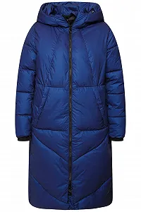 Куртка Ulla Popken A-силуету стьобана з капюшоном, вітрозахисна synthetic.ua - Фото 1