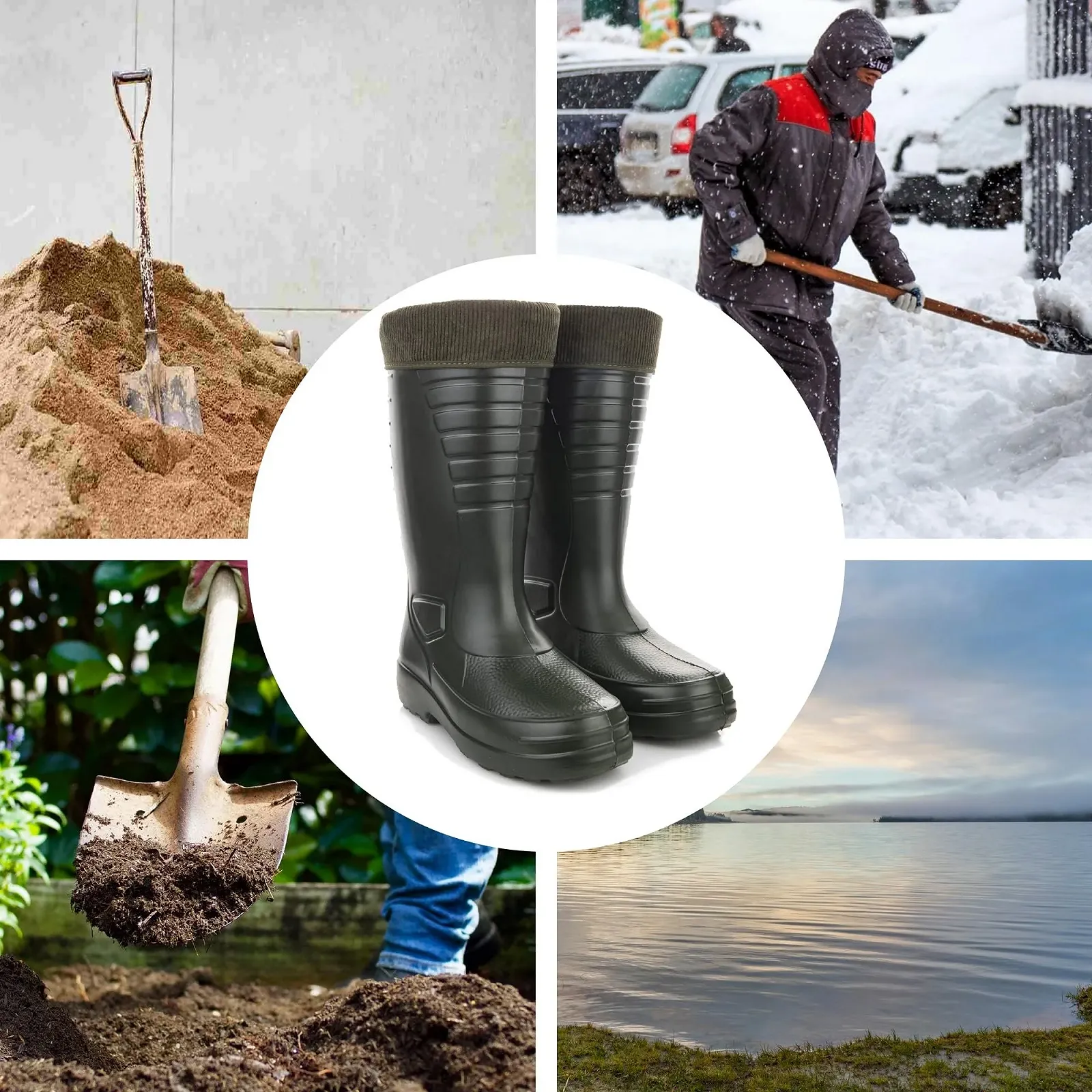 Чоловічі гумові чоботи Molti Водонепроникні високі, фото №2
