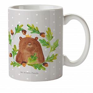 Дитяча кружка Mr. & Mrs. Panda Ведмідь Пластиковий - Фото 1