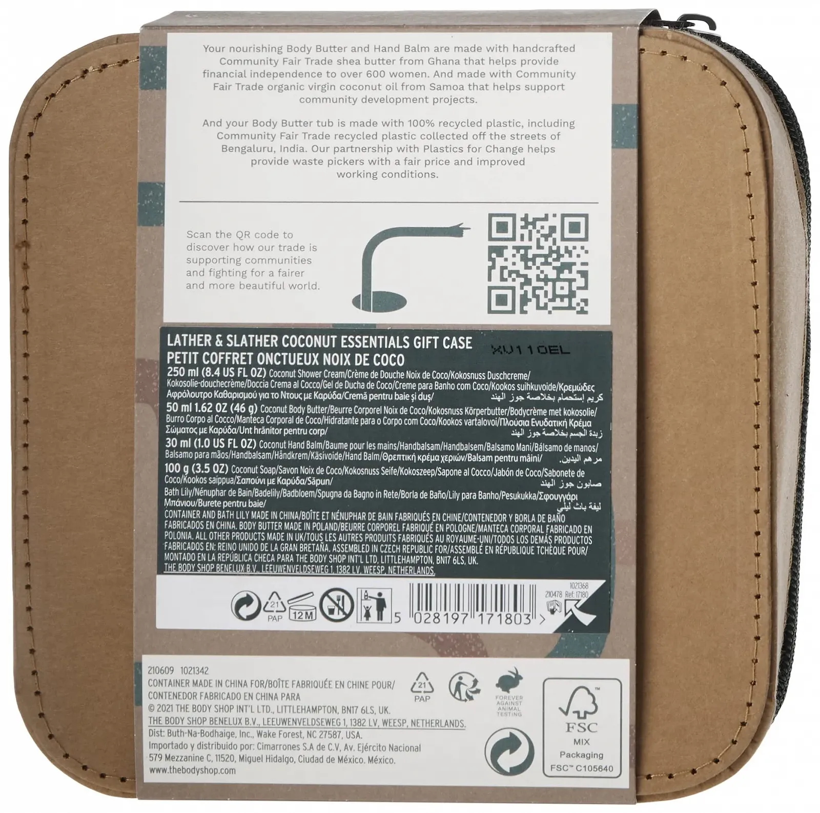 Набір для догляду за тілом The Body Shop Lather & Slather Coconut для сухої шкіри, фото №4 Набір для догляду за тілом The Body Shop Lather & Slather Coconut для сухої шкіри, фото №4