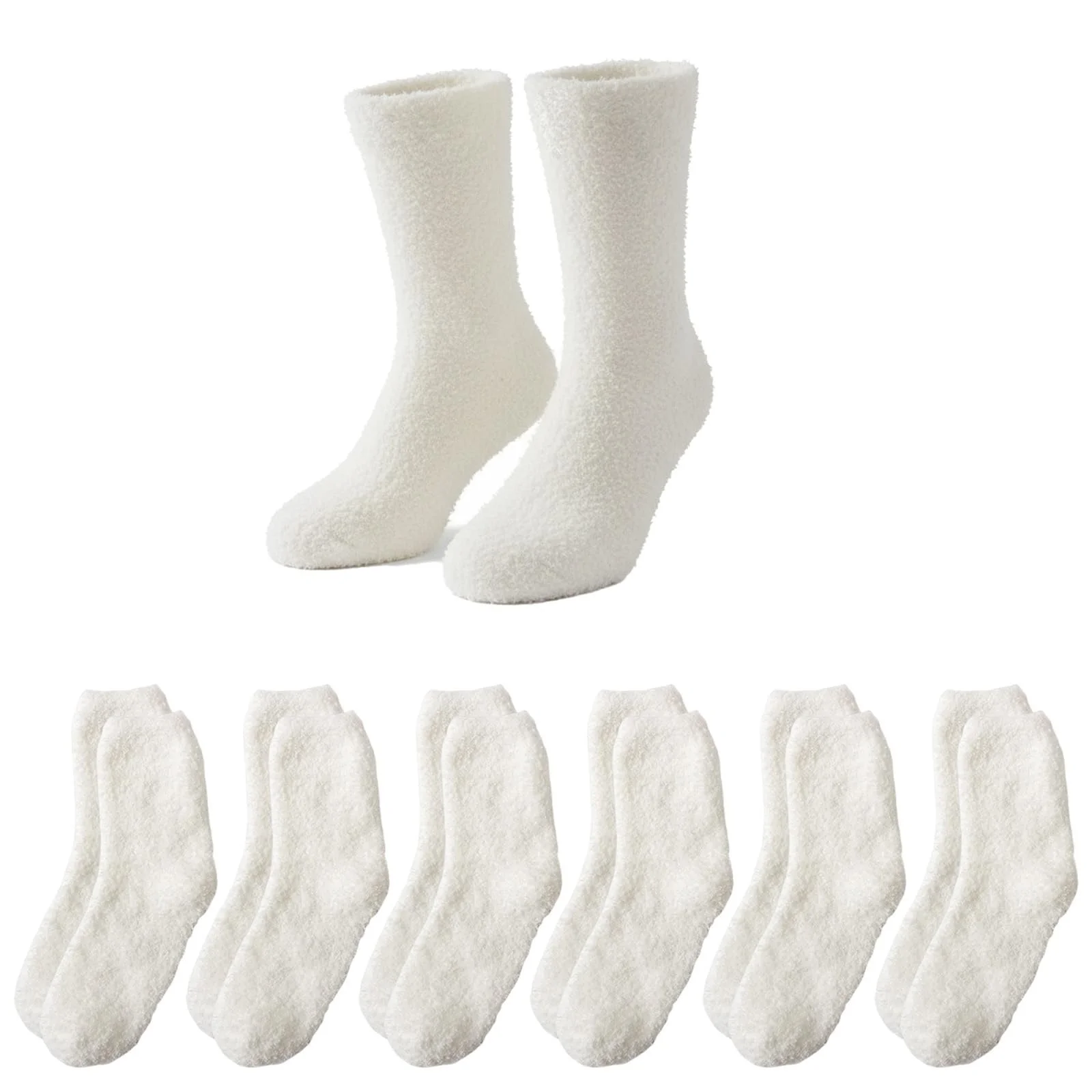 Носки Женские Пушистые Носки из Кораллового Флиса, 6 пар, фото №1 Носки Женские Пушистые Носки из Кораллового Флиса, 6 пар, фото №1