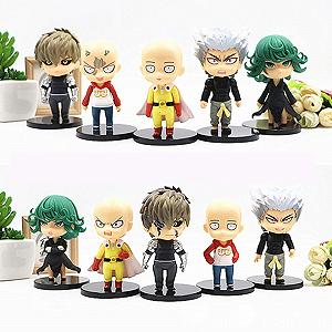 Набір фігурок One Punch Man, 5 шт. Аніме фігурка Сайтами, фігурка Торнадо, іграшка Генос, статуї з ПВХ, модель аніме One Punch Man, колекційні прикраси, 9,5-11 см synthetic.ua - Фото 1