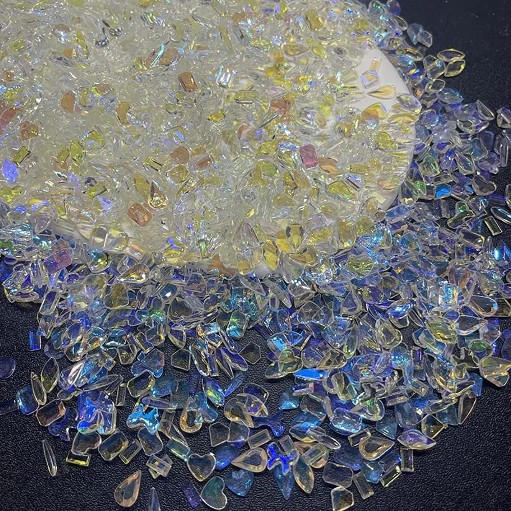 Набор Камней для Ногтей Aurora 100 шт., Стразы для Ногтей, Подвески, Неправильные Гвозди, Хрустальное Украшение для Ногтей для Рукоделия, фото №2