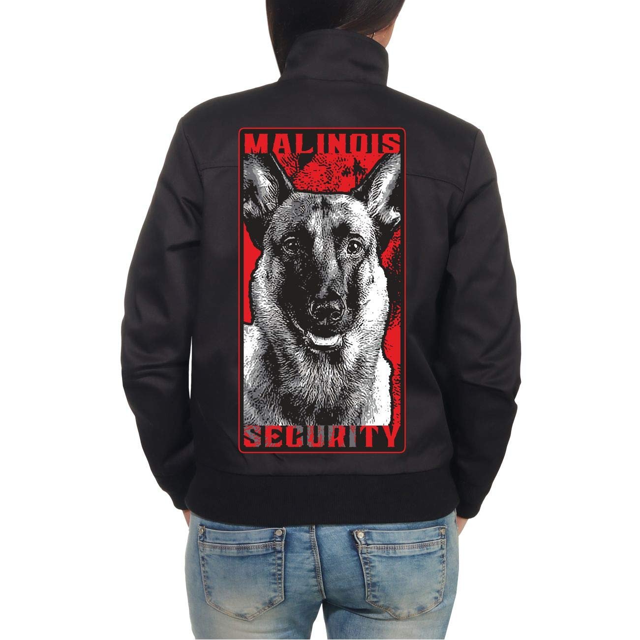 Куртка-гарінгтон Жіноча dog like a boss Malinois Security XS-5XL, фото №2