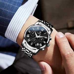 Чоловічий годинник Taxau Хронограф Аналоговий Кварцовий Водонепроникний Люмінесцентний synthetic.ua - Фото 1