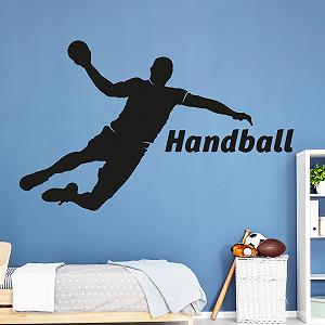 Наклейка на стіну GRAZDesign Гандбол 80 x 50 см Чорна (070) - Фото 1
