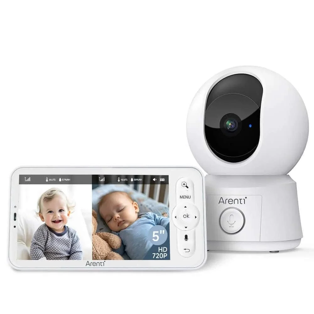 Відеоняня ARENTI AInanny B2 Kit Full HD 5" LCD Панорама та нахил Автоматичне відстеження, фото №1 Відеоняня ARENTI AInanny B2 Kit Full HD 5" LCD Панорама та нахил Автоматичне відстеження, фото №1