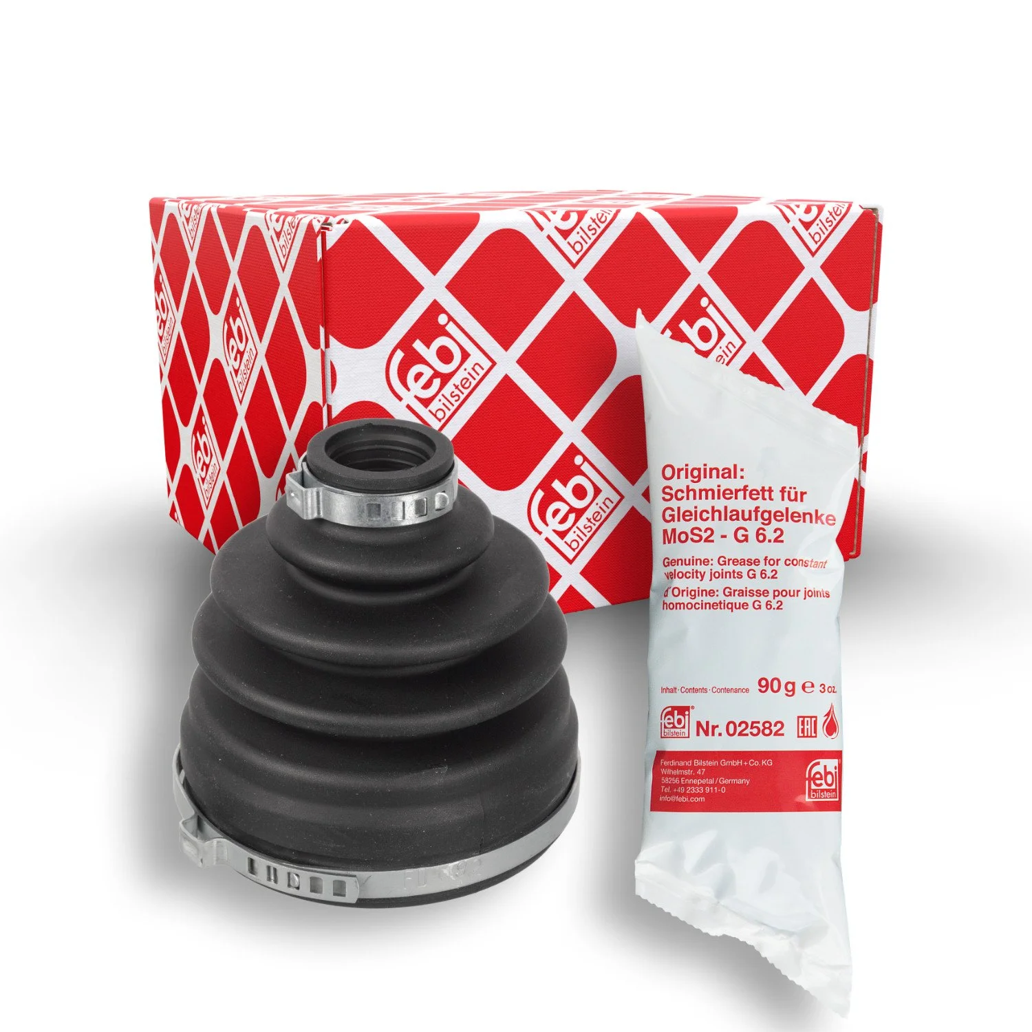 Комплект пильовика ШРУСа FEBI BILSTEIN 172665 для KIA, задня вісь, фото №1