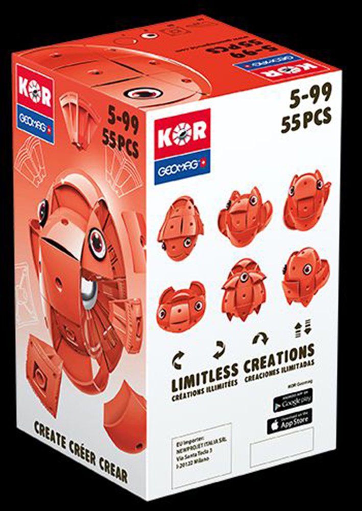 Geomag Kor Pantone 55 элементов красный, фото №9