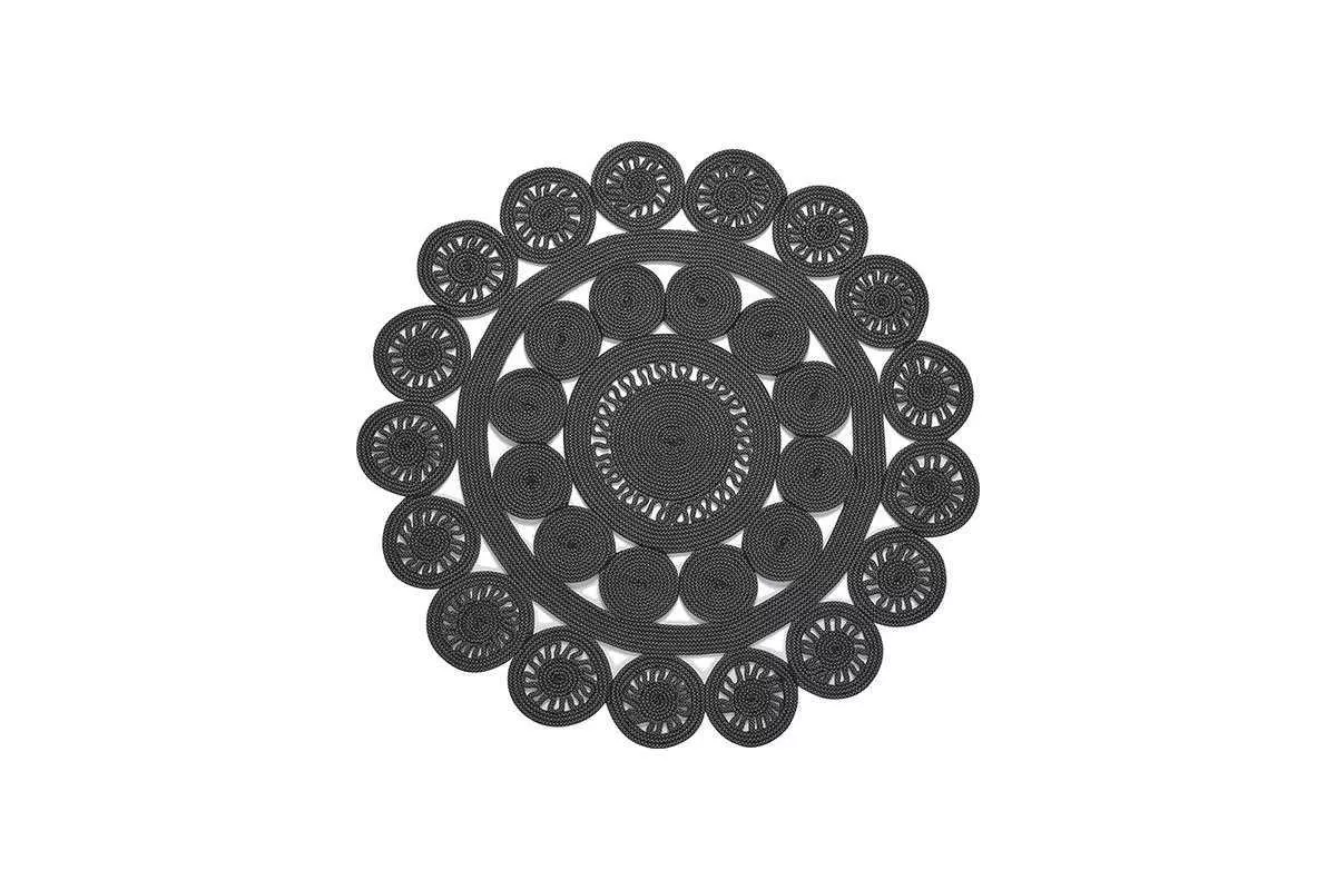 Ковер Sitap ALYSSA BLACK/GREY 2B (86556) (Ø200 см.), фото №1