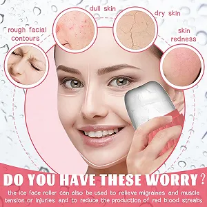 Ролик крижаний WishesMar Ice для обличчя, для очей, шиї, покращує еластичність шкіри synthetic.ua - Фото 1