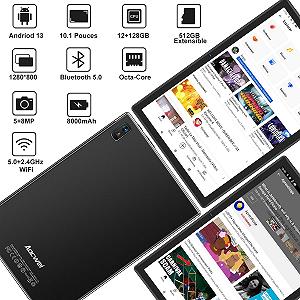 Планшет 10.1" AOCWEI X900 (6+6)/128Gb 8 ядер Android 13 8000 mAh Чорний synthetic.ua - Фото 1